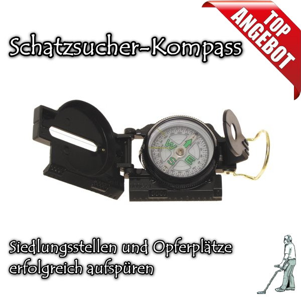 Schatzsucher-Kompass mit Anleitung